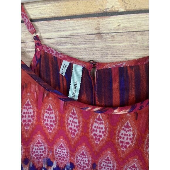 Maurices XS Asymmetric Tank Boho Sheer Top Tunic - Picture 4 of 8